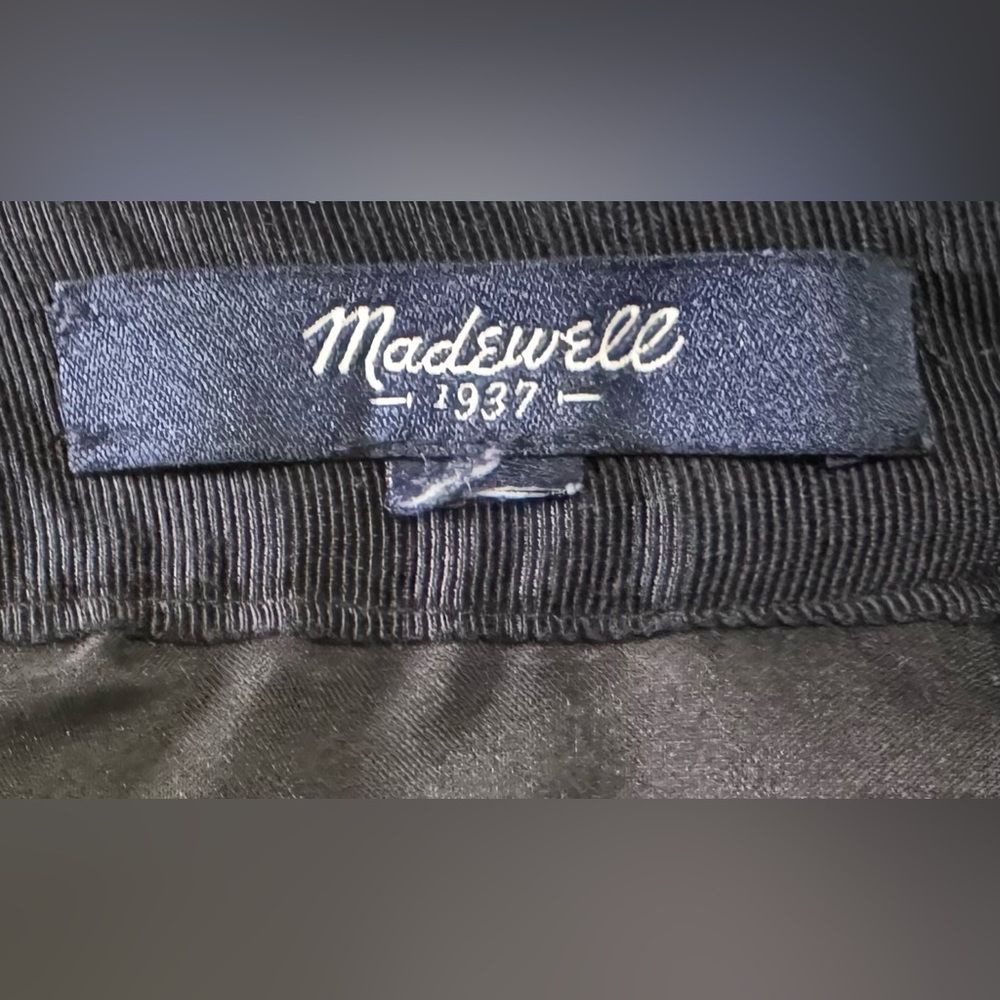 Madewell Shirttail Skirt in Nightfall Jaquard Black and Gold Size 6 - Picture 8 of 11